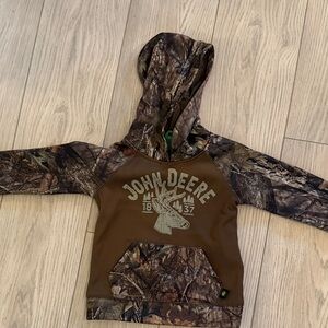 John Deere Kids' Camouflage Hoodie with Deer Graphic